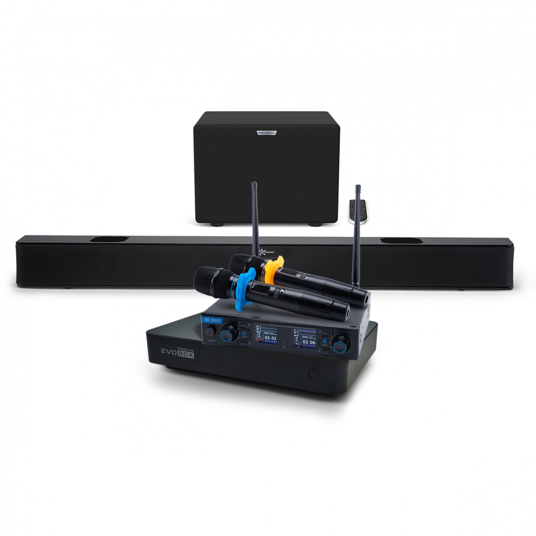 Hi-End караоке-система EVOBOX Premium + EvoSoundBar (саундбар с караоке) в Усолье-Сибирском