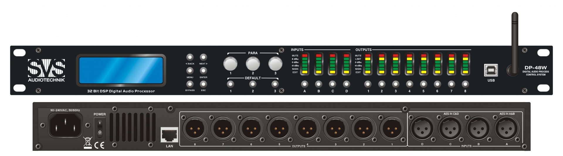 SVS Audiotechnik DP-48W Цифровой процессор: 4 входа 8 выходов в Усолье-Сибирском