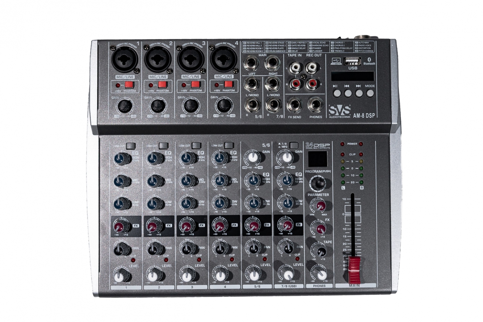 SVS Audiotechnik mixers AM-8 DSP Микшерный пульт аналоговый, 8-канальный в Усолье-Сибирском
